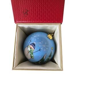 Pier 1 Imports 2016 Li Bein Mouth Blown Hand Painted Ornament Christmas